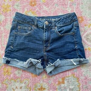 American Eagle Blue Denim Jean Shorts